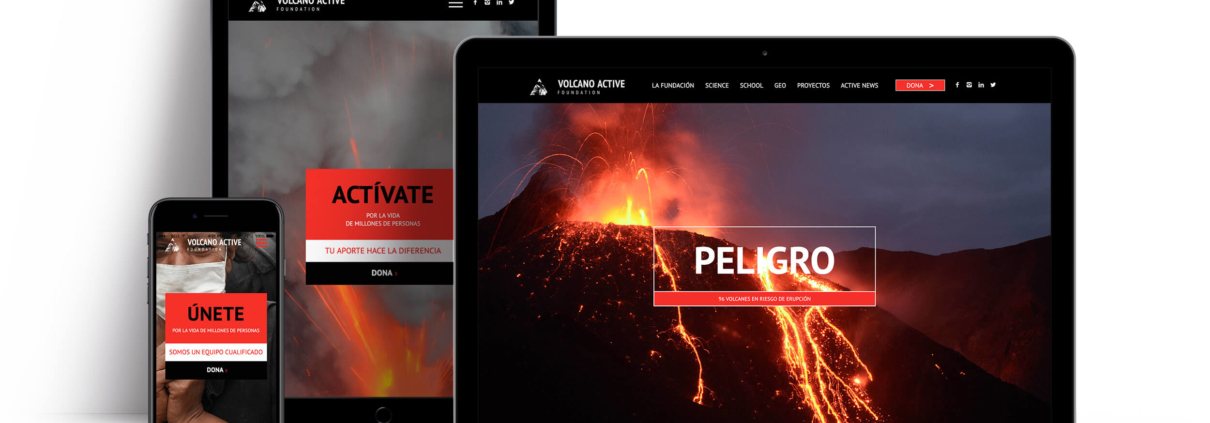 Web design volcano foundation ft. Crescendo