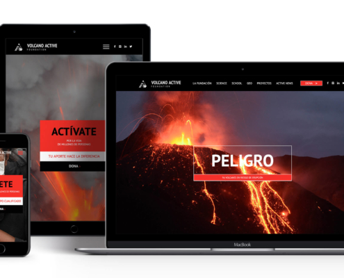Web design volcano foundation ft. Crescendo