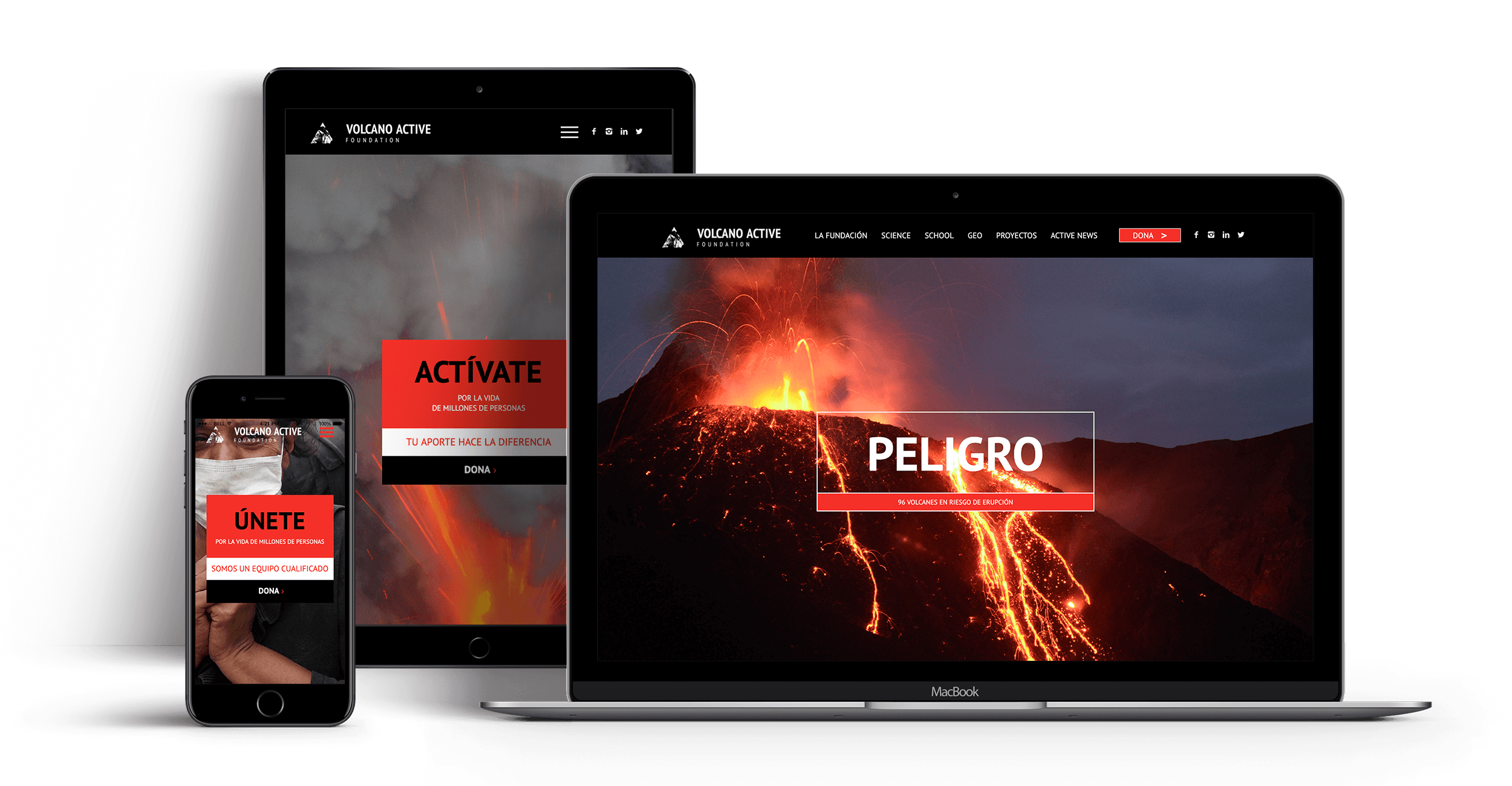 design web volcano foundation ft. Crescendo